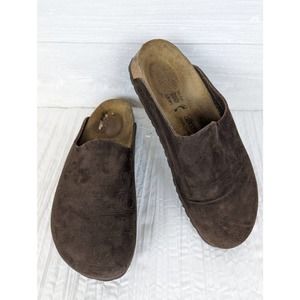 Birkenstock Brown Suede Mules